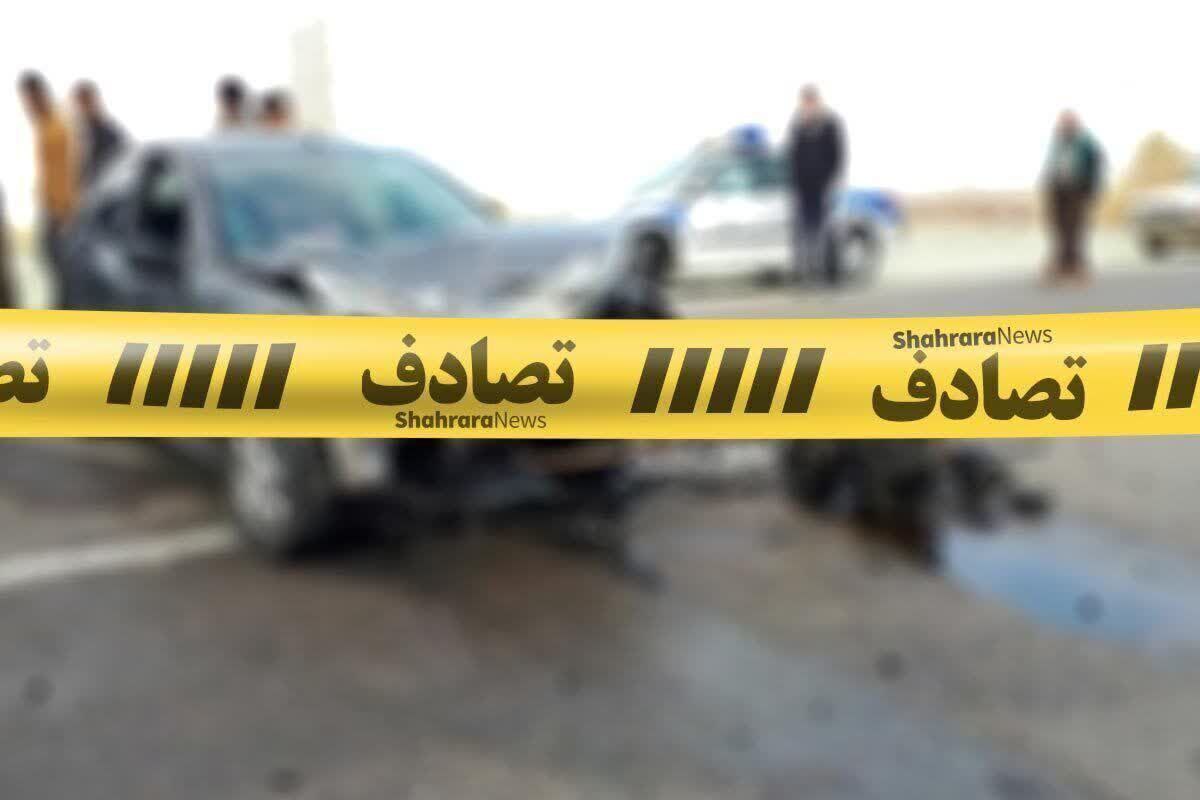تصادف مرگبار ایسوزو با کامیون در اردکان ـ چوپانان؛ ۲ کشته و یک مصدوم